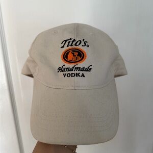 Tito's Handmade Vodka Beige Logo Baseball Cap